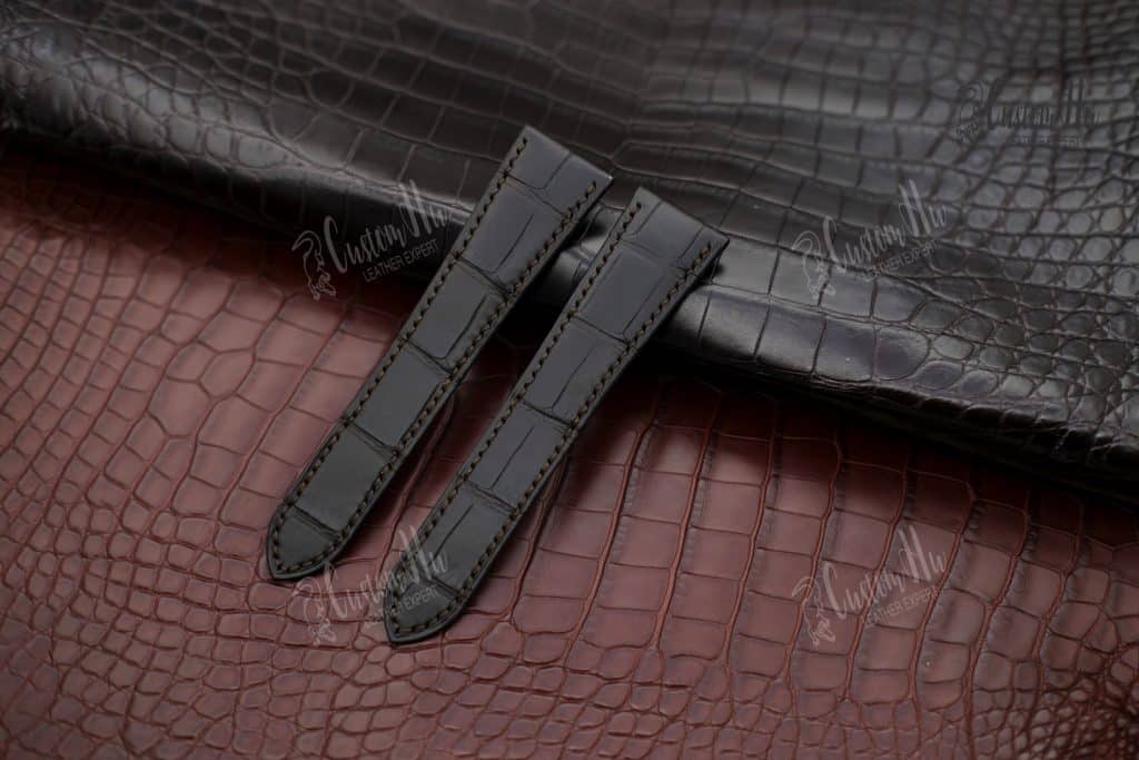 Cartier Chronograph Strap Cartier Chronograph Watch Strap 235mm Alligator leather strap