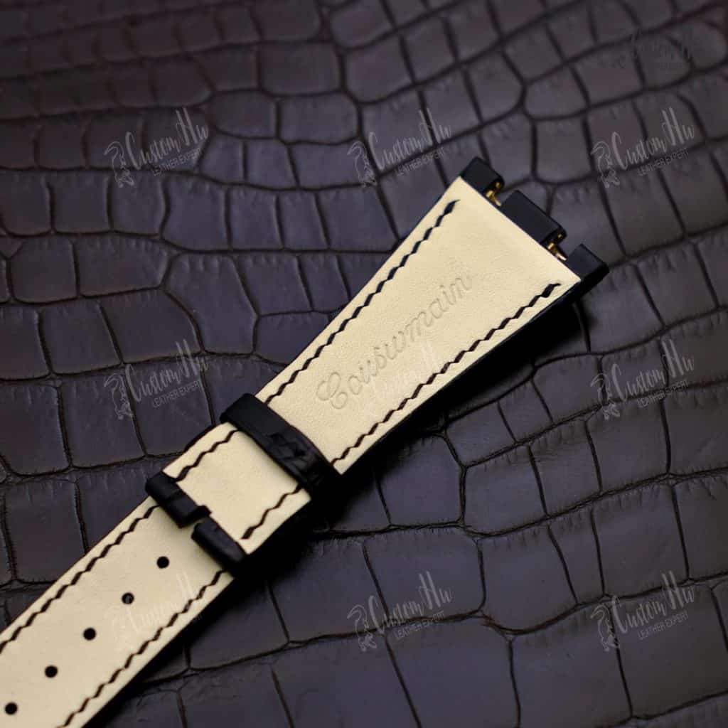 AudemarsPiguet RoyalOak Watch strap AudemarsPiguet RoyalOak Watch strap 26mm Alligator leather strap