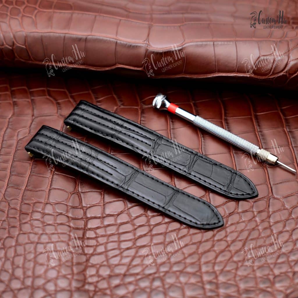 Cartier Roadster strap Cartier Roadster strap XL 19mm Luxury alligator Handmade compatible