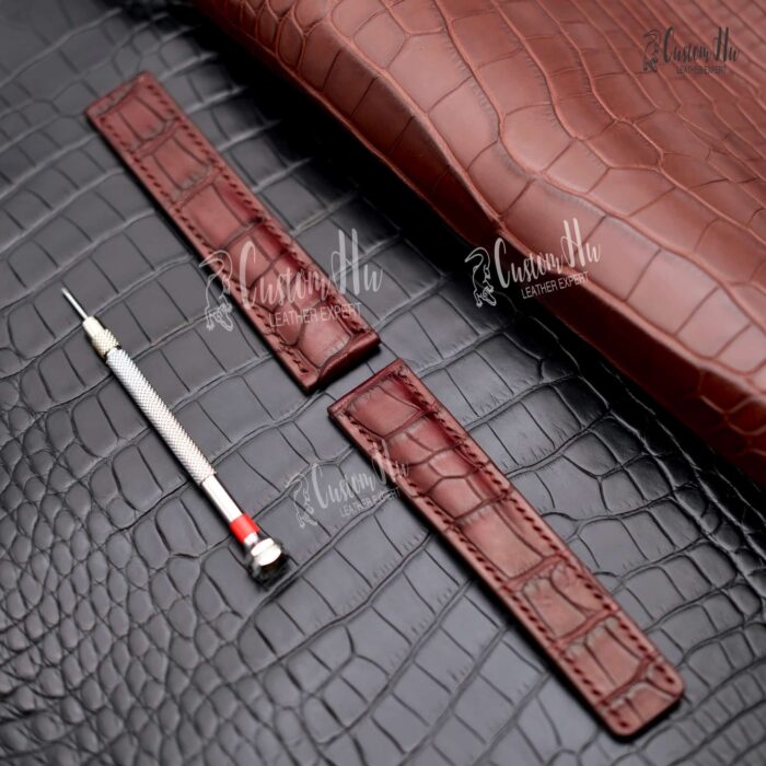 Breitling Chronomat Evolution strap 22mm 24mm Alligator leather strap