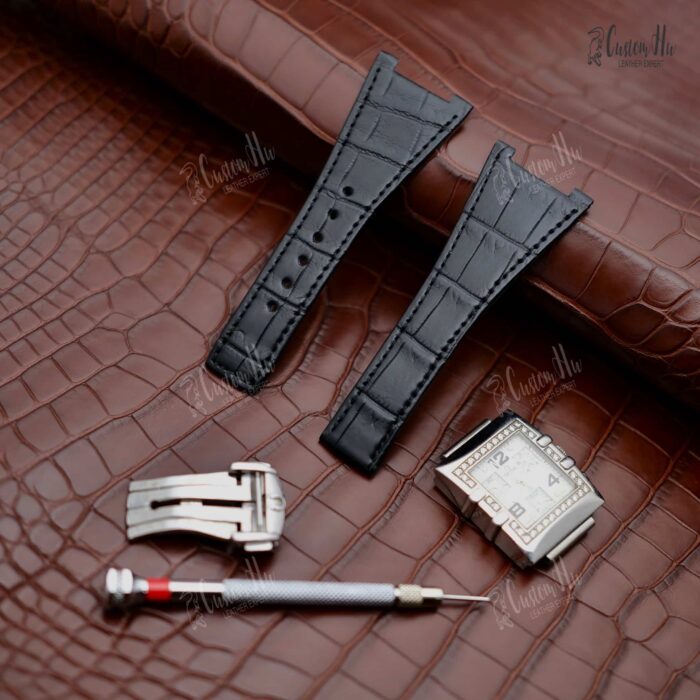 Omega Constellation Watch strap 28mm Alligator leather strap