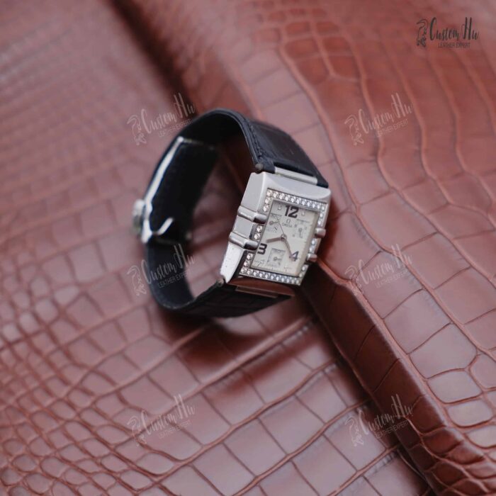 Omega Constellation Watch strap 28mm Alligator leather strap