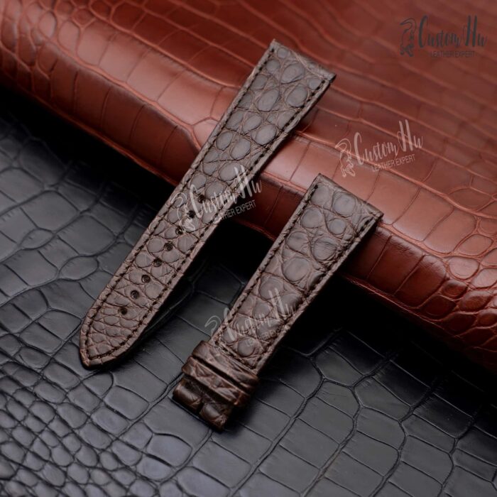 Cartier Rotonde de watchband 23mm Alligator Leather strap