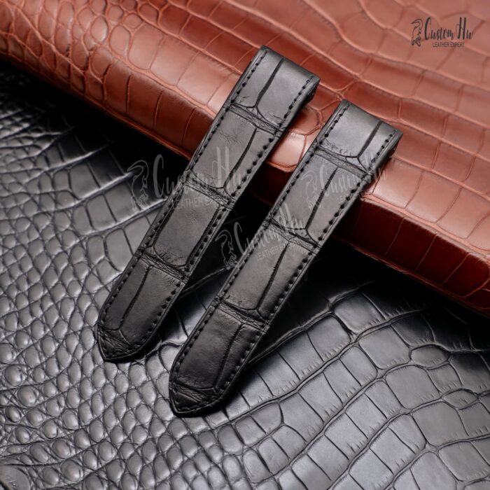 Cartier Santos 100 strap 245mm 23mm 20mm Alligator leather strap