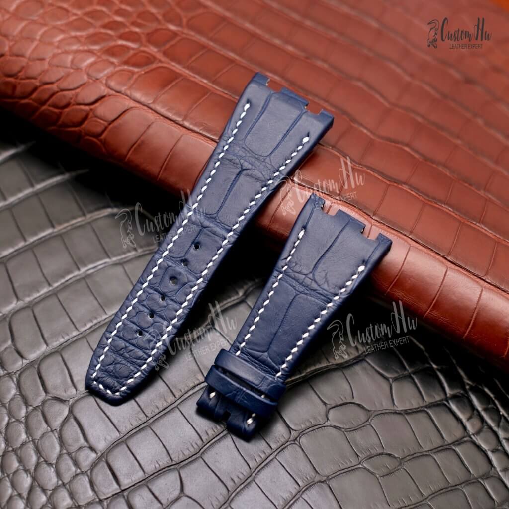 Audemars Piguet RoyalOak 28mm AudemarsPiguet RoyalOak strap 28mm Luxury Alligator leather strap
