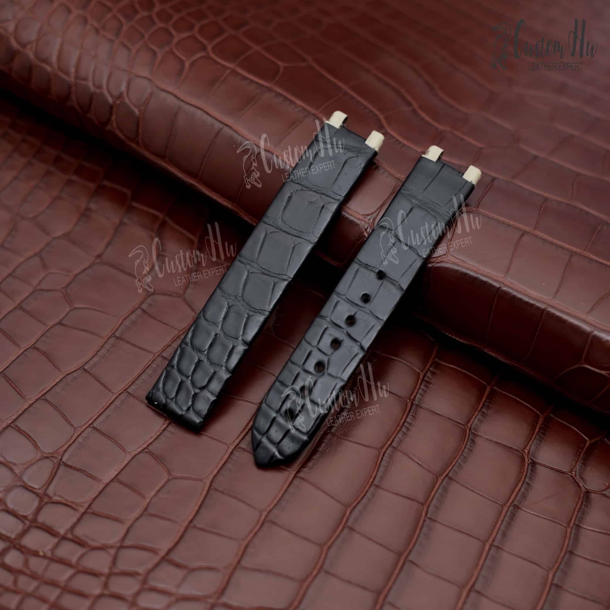 Omega De·Ville Ladymatic Strap 16mm Alligator Leather strap