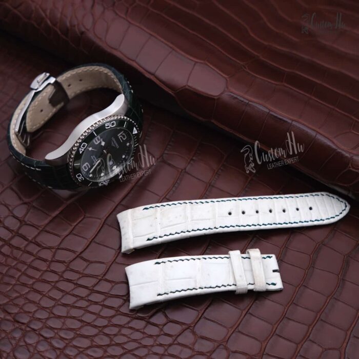 Longines Hydro Conques strap 21mm Alligator leather strap