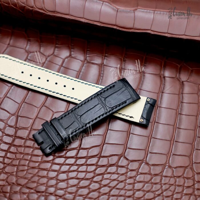 Ebel 1911 BTR strap 22mm 23mm Alligator Leather strap Pin buckle style
