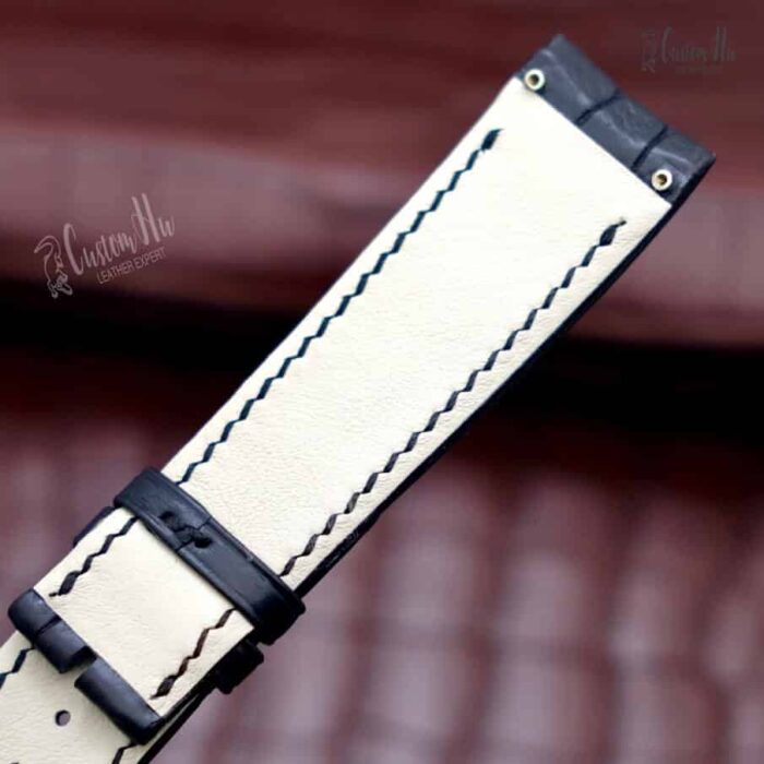 Ebel 1911 BTR strap 22mm 23mm Alligator Leather strap Pin buckle style