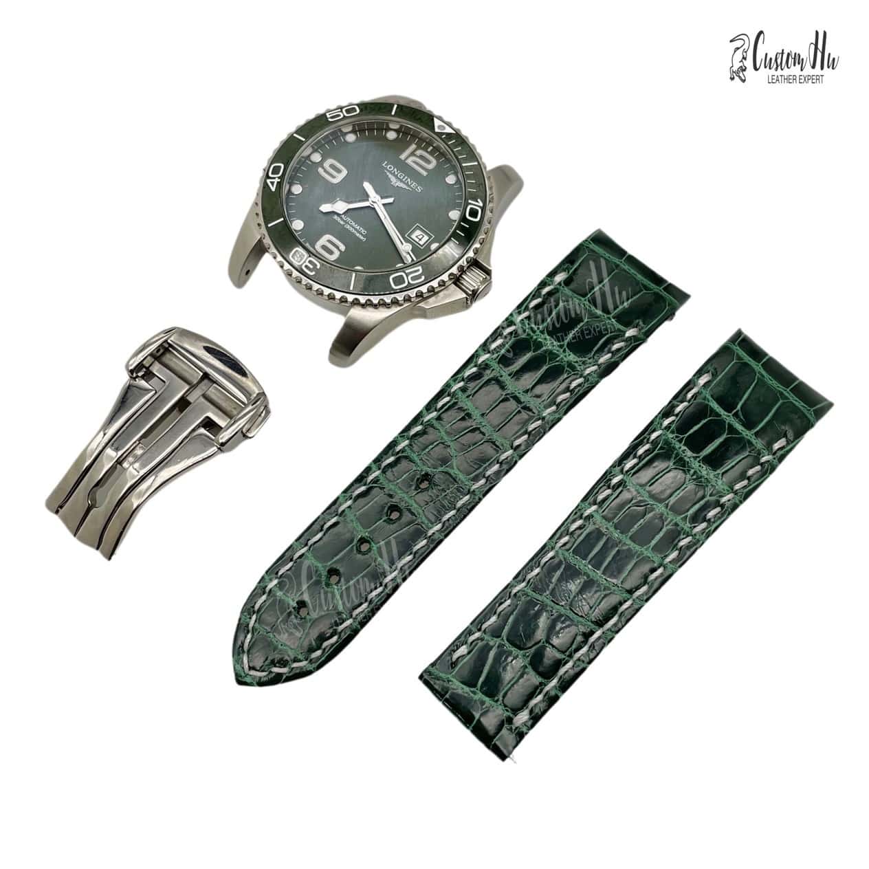 Longines HydroConques strap 21mm Longines Hydro Conques strap 21mm Alligator leather strap