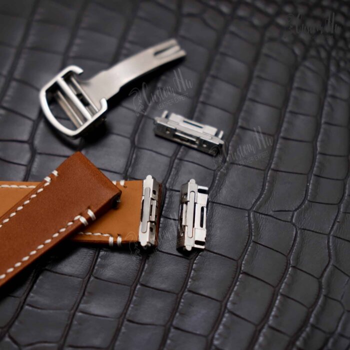 Cartier Santos WSSA0018Strap 21mm 18mm Calf leather strap