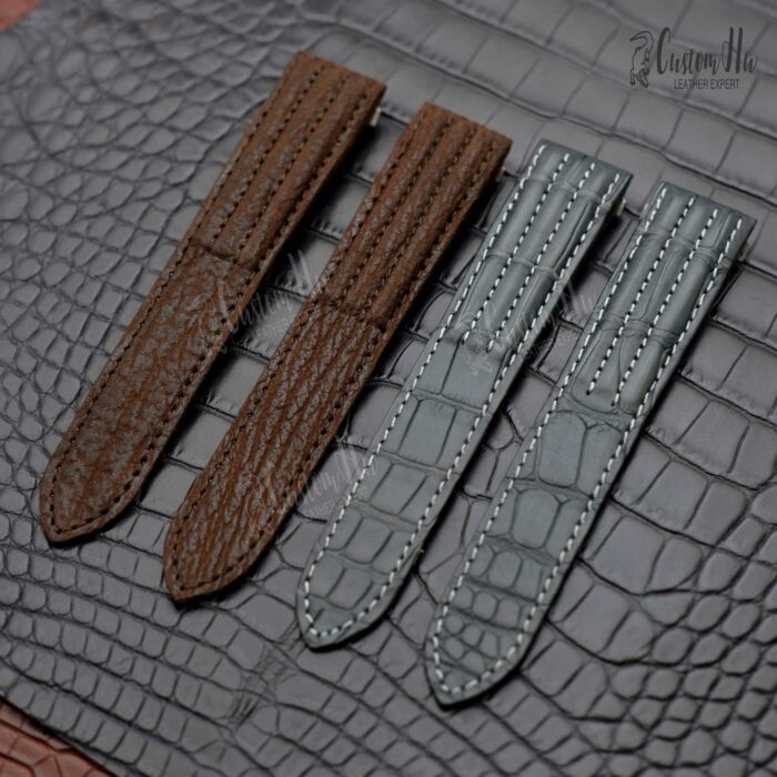 Cartier Roadster XLstrap 20mm 19mm Shark skin strap
