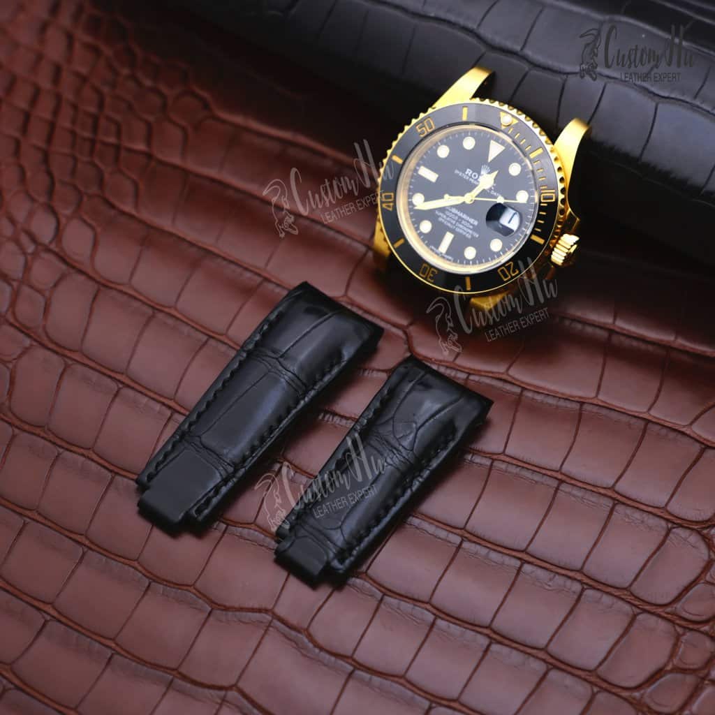 Rolex Submariner Strap 20mm Alligator leather strap