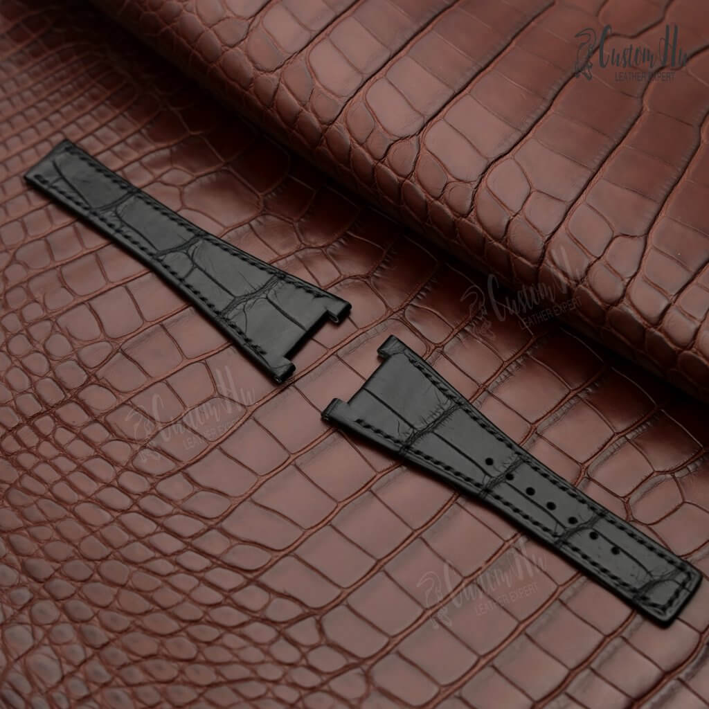 Omega Constellation strap Omega Constellation Watch strap 28mm Alligator leather strap
