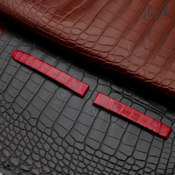 Compatible with Cartier TankAmericaine Strap 13mm Alligator strap