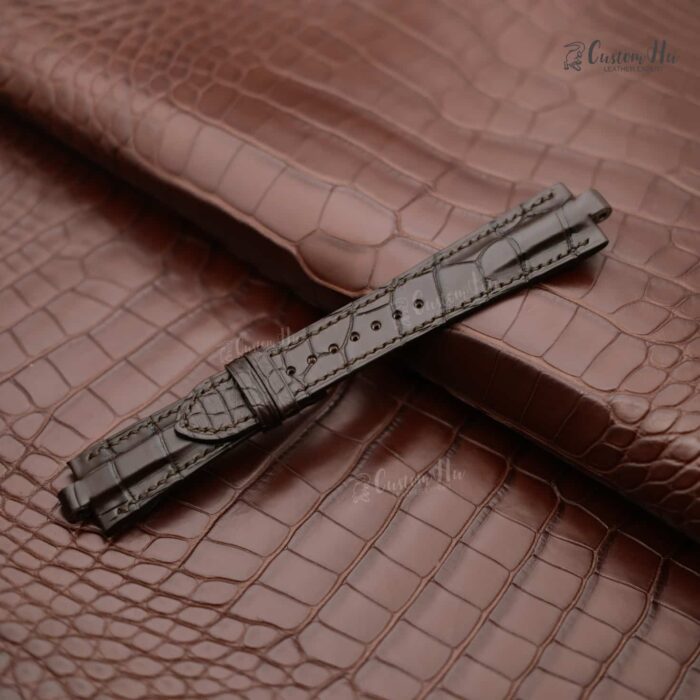 Bvlgari Diagono strap 21mm 22mm Alligator leather strap