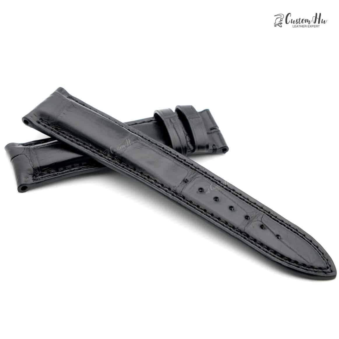 Compatible with Jaeger LeCoultre Master Compressor Strap 21mm Alligator leather strap