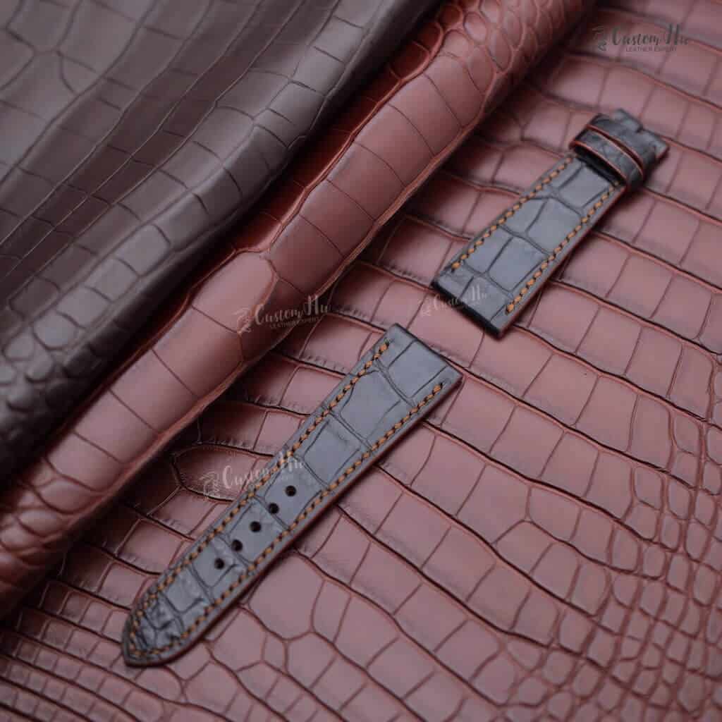 Hermès Arceau strap Hermès Arceau Leather strap 20mm Alligator leather strap