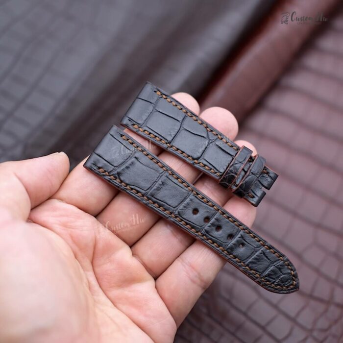 Hermès Arceau Leather strap 20mm Alligator leather strap