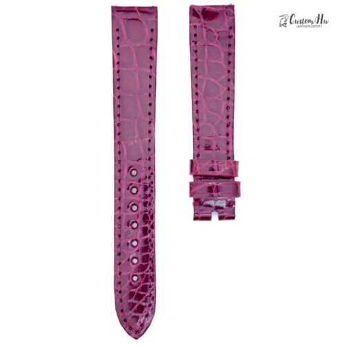 Compatible with bvlgari lvcea strap 16mm Alligator Leather strap