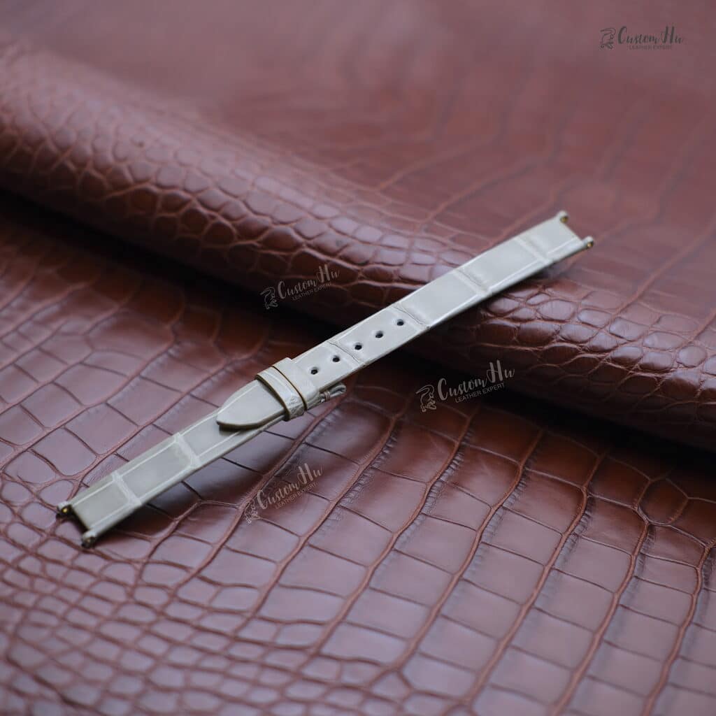 Van Cleef Arpels Alhambra strap Compatible with Van Cleef Arpels Alhambra strap 12mm Alligator leather strap