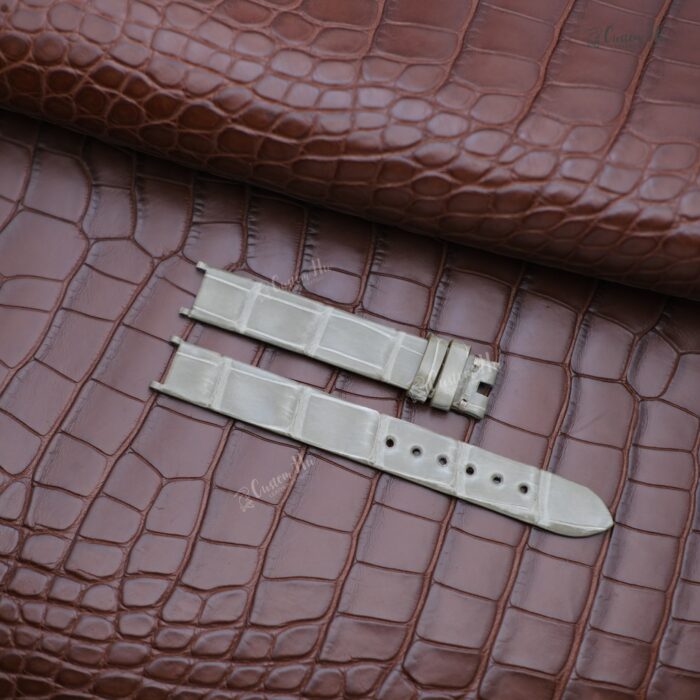 Compatible with Van Cleef Arpels Alhambra strap 12mm Alligator leather strap