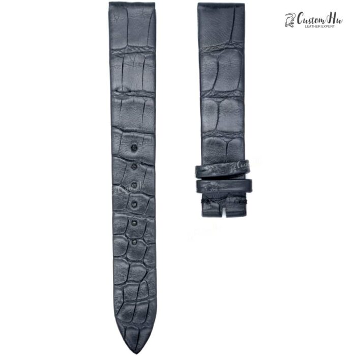 Compatible with Jaeger LeCoultre Reverso Duetto strap 15mm 16mm Alligator leather strap
