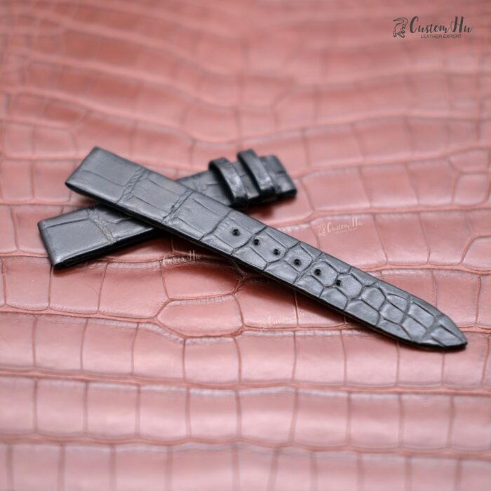 Compatible with Jaeger LeCoultre Reverso Duetto strap 15mm 16mm Alligator leather strap