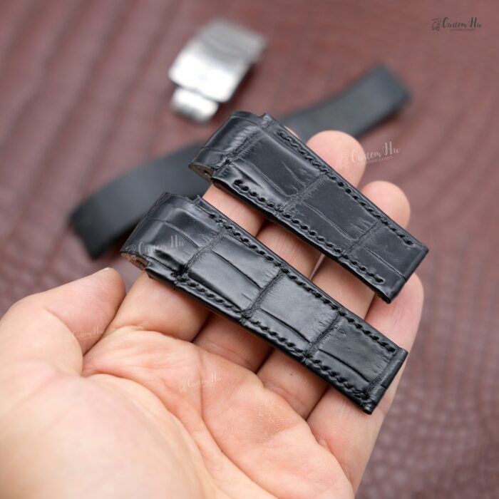 Compatible with CORUM ADMIRAL 45 strap 21x26mm Alligator leather strap
