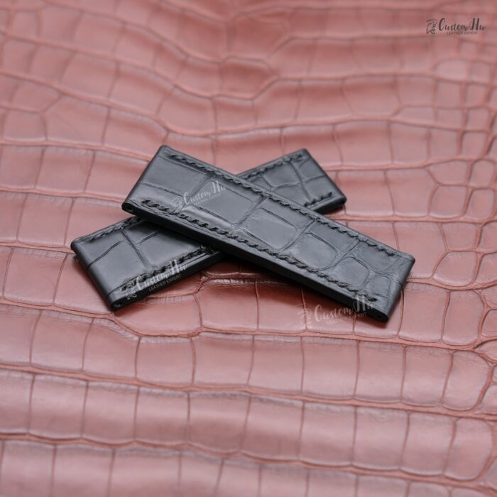 Compatible with Breitling Chronomat GMT strap 22mm Alligator leather strap