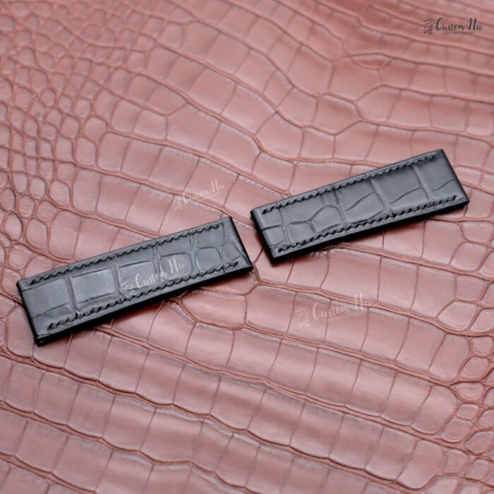 Compatible with Breitling Chronomat GMT strap 22mm Alligator leather strap