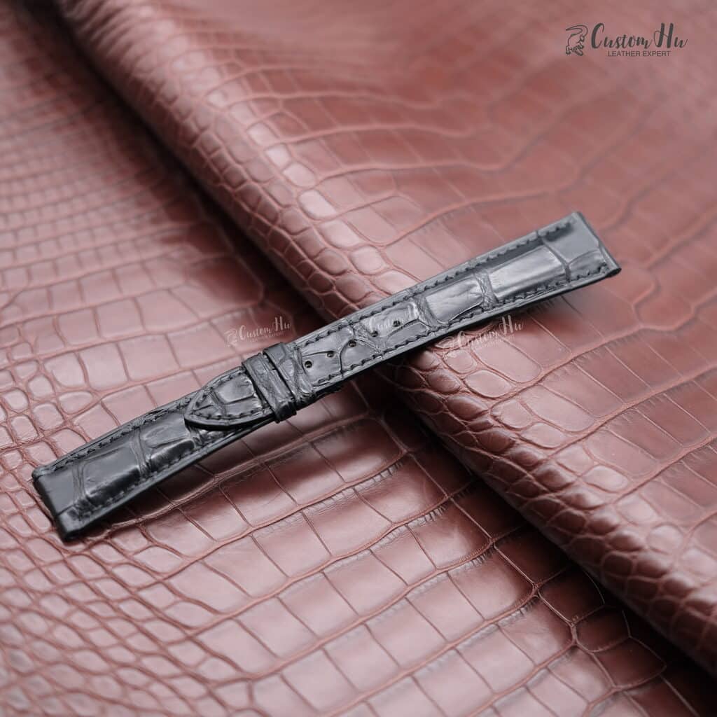 JLC Master Geographic Strap Compatible with Jaeger LeCoultre Master Geographic Strap 20mm Alligator Leather strap