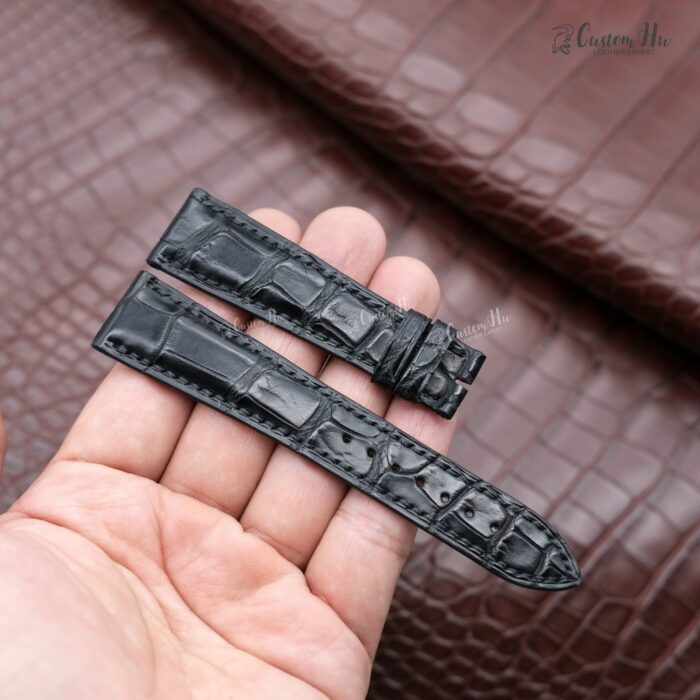 Compatible with Jaeger LeCoultre Master Geographic Strap 20mm Alligator Leather strap