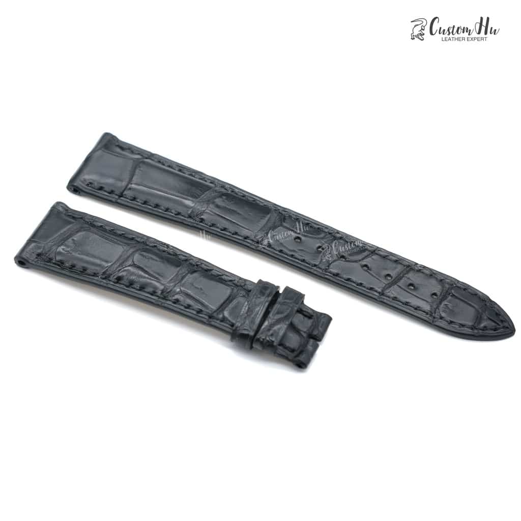 JLC Master Geographic Strap Compatible with Jaeger LeCoultre Master Geographic Strap 20mm Alligator Leather strap