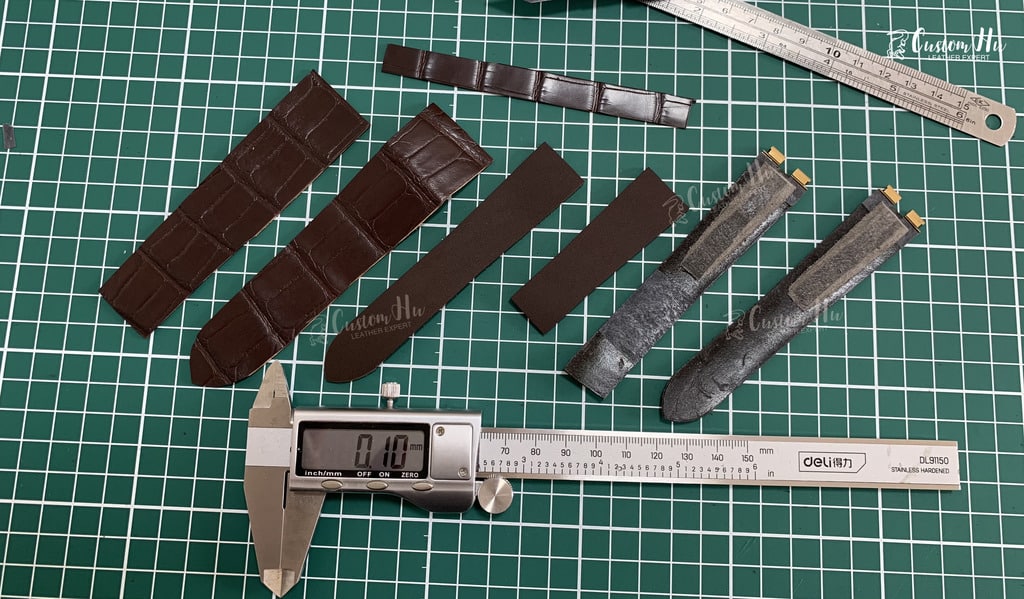 Custom handcrafted leather watch straps