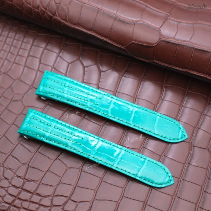 Cartier Roadster strap XL 19mm Luxury alligator Handmade compatible