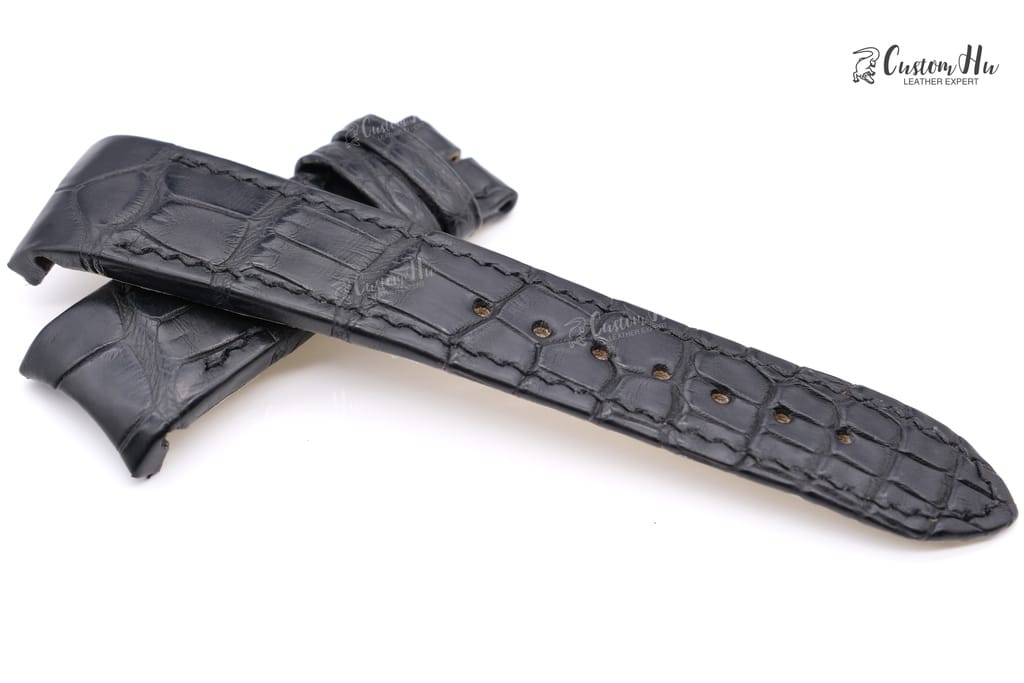 Bvlgari BB41 S Strap Compatible Bvlgari BB41 S Strap 21mm Alligator Leather strap