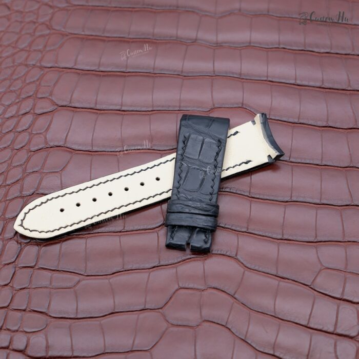 Compatible Bvlgari BB41 S Strap 21mm Alligator Leather strap