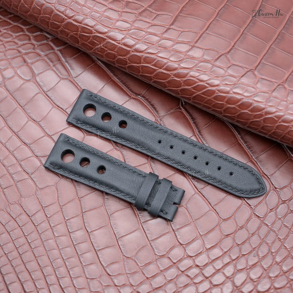 Chopard Mille Miglia Strap Compatible with Chopard Mille Miglia Strap 21mm leather strap