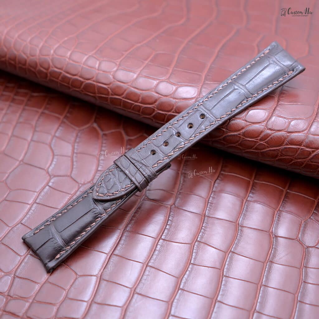 GP watch strap Compatible with Girard Perregaux strap 20mm Alligator Leather strap