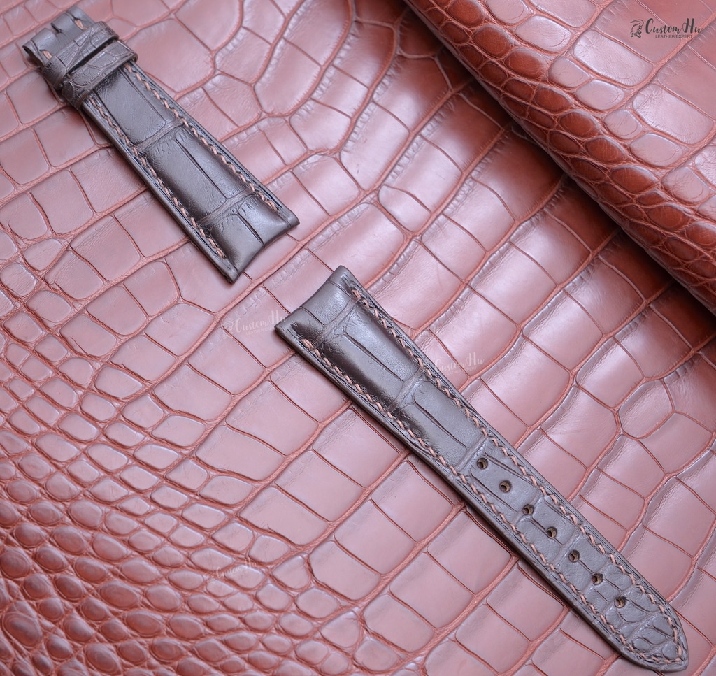 GP watch strap Compatible with Girard Perregaux strap 20mm Alligator Leather strap