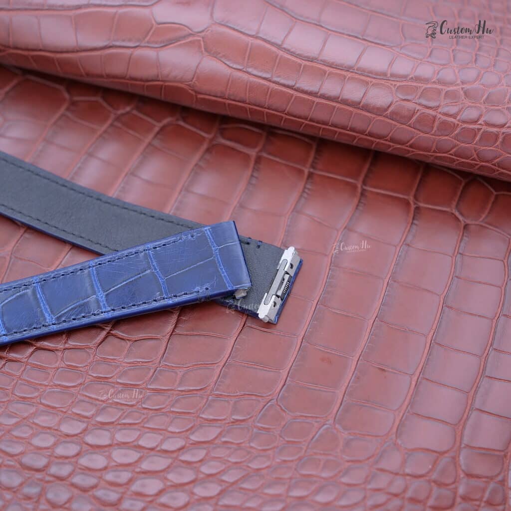 Cartier Santos leather strap Cartier Santos Watch Strap 21mm 18mm Alligator Leather strap