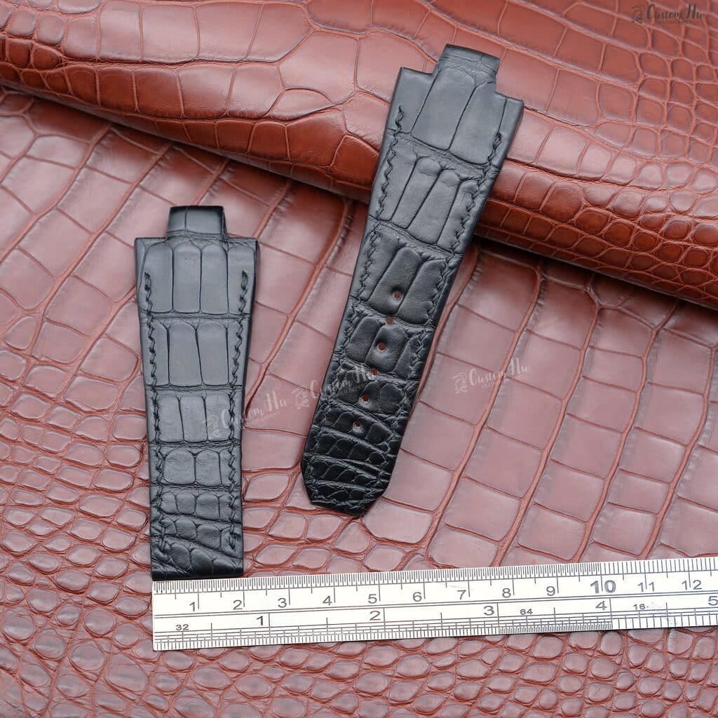 GirardPerregaux Chrono Hawk Strap 27mm Alligator Leather strap