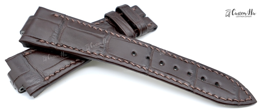 Ulysse Nardin Marine Strap Compatible with Ulysse Nardin Marine Strap 25mm Alligator leather strap