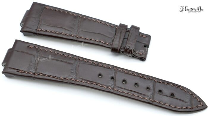 Compatible with Ulysse Nardin Marine Strap 25mm Alligator leather strap