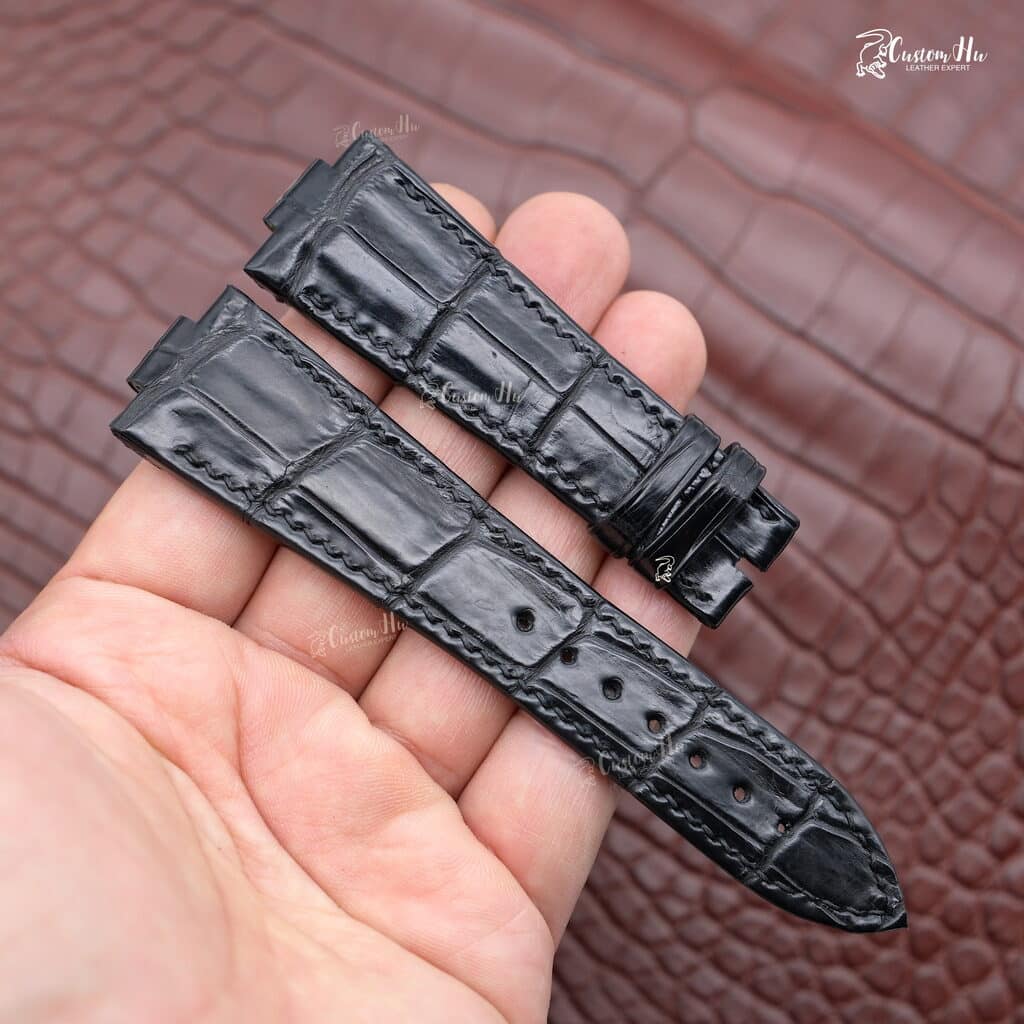 Compatible with Ulysse Nardin Marine Strap 25mm Alligator leather strap