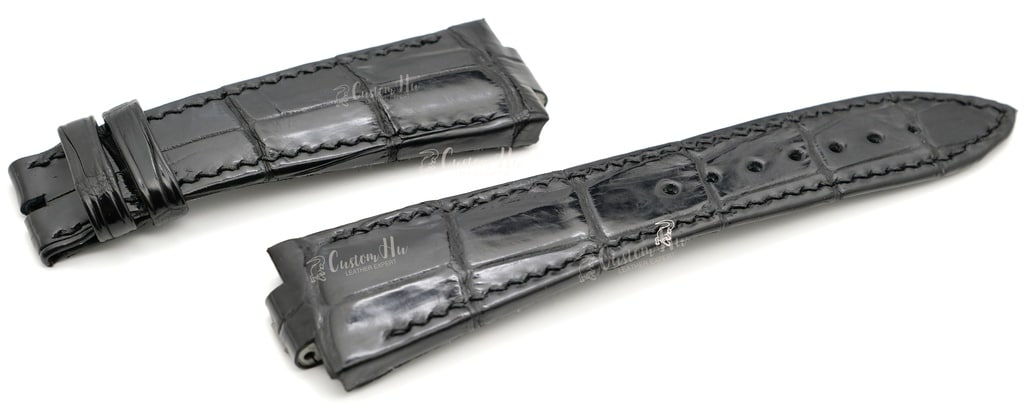 UlysseNardin Marine Strap Compatible with Ulysse Nardin Marine Strap 25mm Alligator leather strap