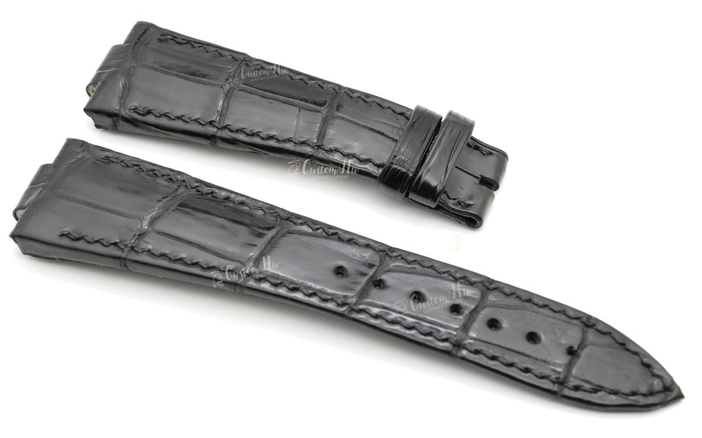 UlysseNardin Marine Strap Compatible with Ulysse Nardin Marine Strap 25mm Alligator leather strap