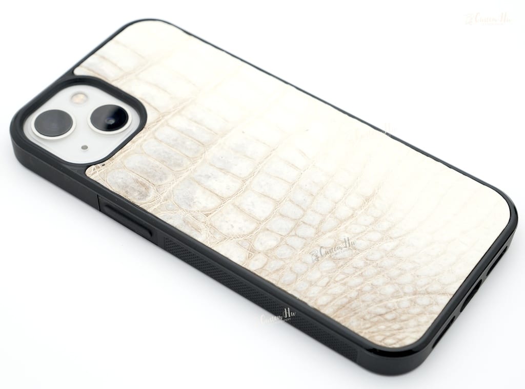 Custom leather phone case phone case iPhone series 13 14 Pro Max crocodile skin