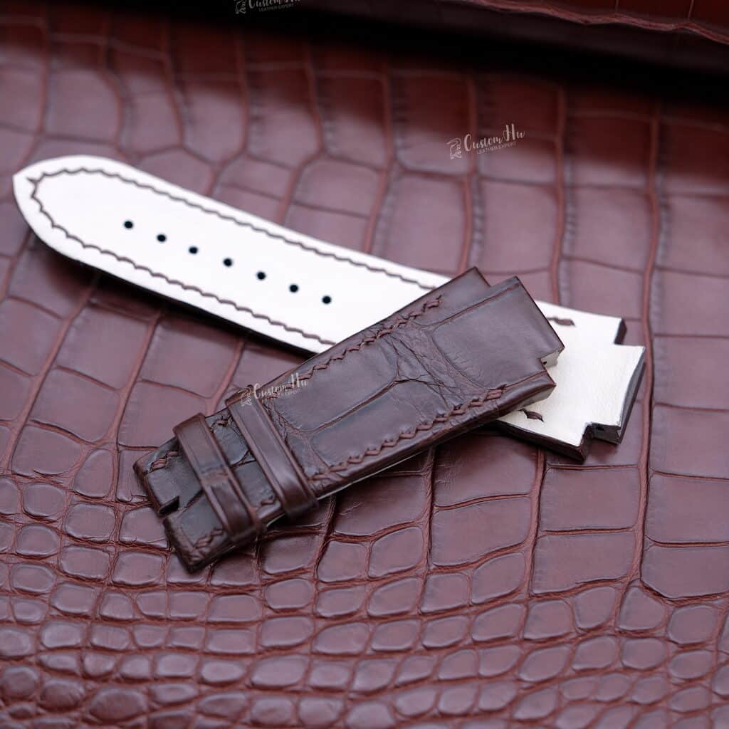 Compatible with Girard Perregaux Laureato strap 25mm Alligator leather strap